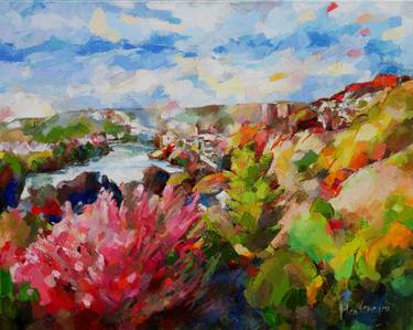 Print of Expressionism Landscape Paintings by Miriam Montenegro