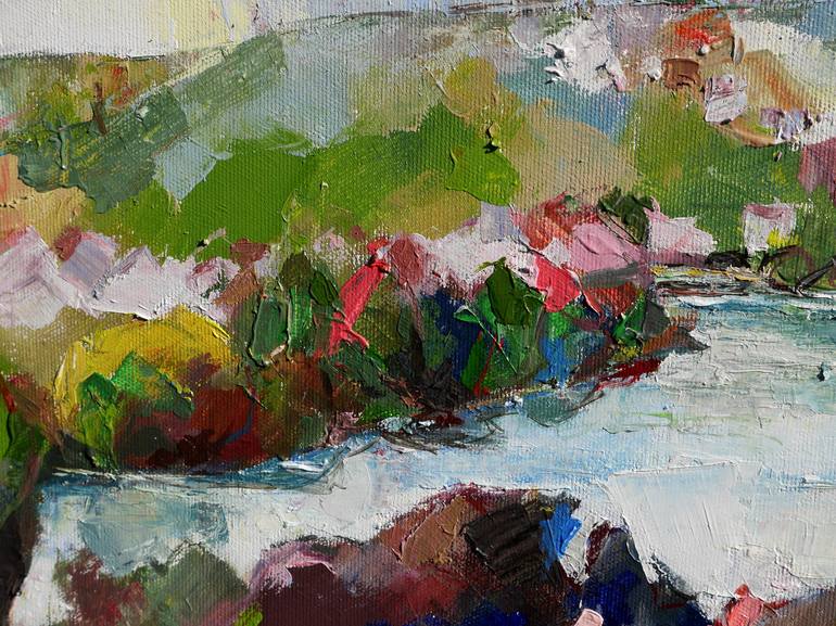 Original Expressionism Landscape Painting by Miriam Montenegro