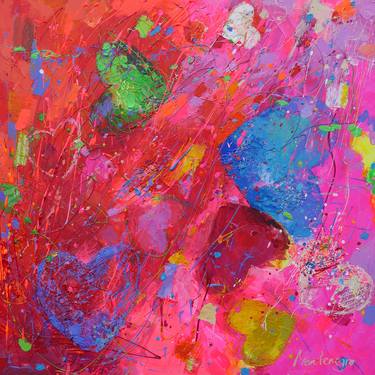 Print of Abstract Love Paintings by Miriam Montenegro