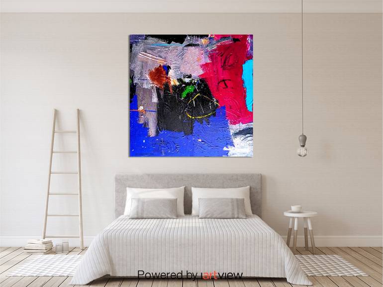 Original Abstract Expressionism Abstract Painting by Janis Kirstein