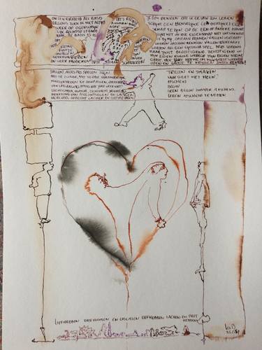 Print of Love Drawings by Iris Van't Bosch