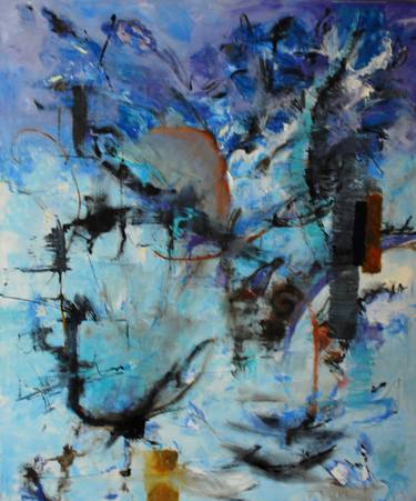 Original Abstract Expressionism Abstract Paintings by Rossana Pinero