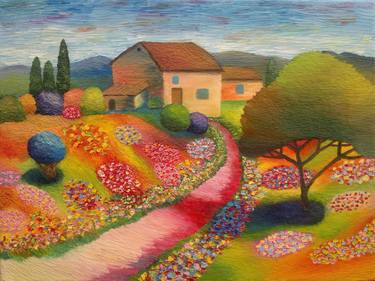 Print of Fine Art Garden Paintings by Stefan Silvestru