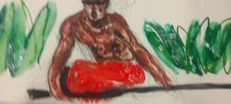 Original Painterly Abstraction Body Paintings by Zo  Flamma-Hill