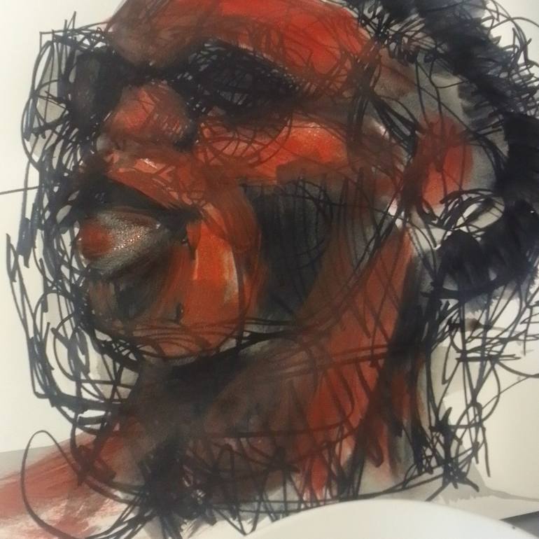 Original Abstract Expressionism Abstract Painting by Zo  Flamma-Hill