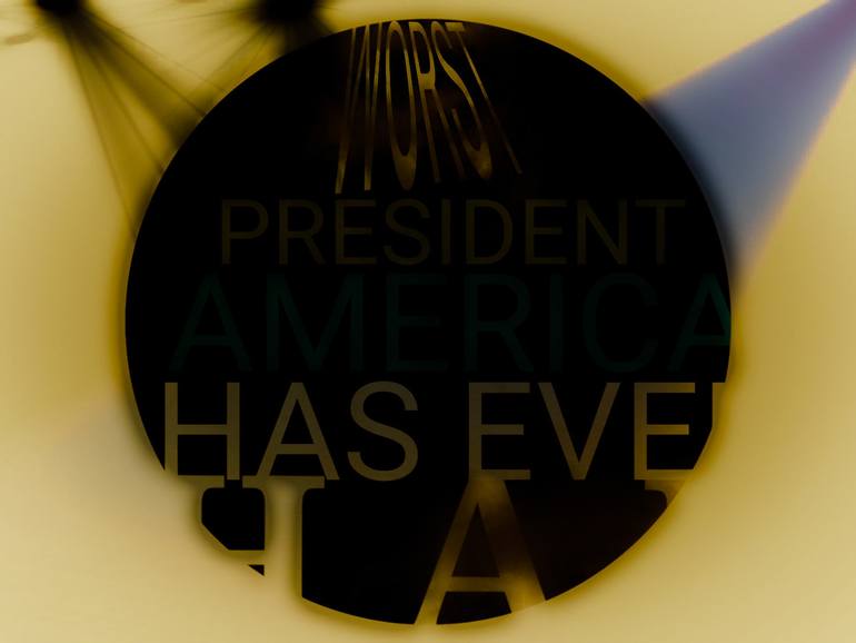 Original Abstract Politics Digital by Zo  Flamma-Hill