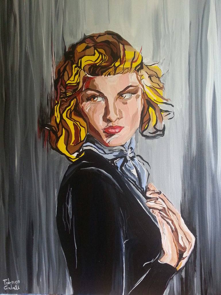 Ingrid Bergman Painting by Federico Galati | Saatchi Art