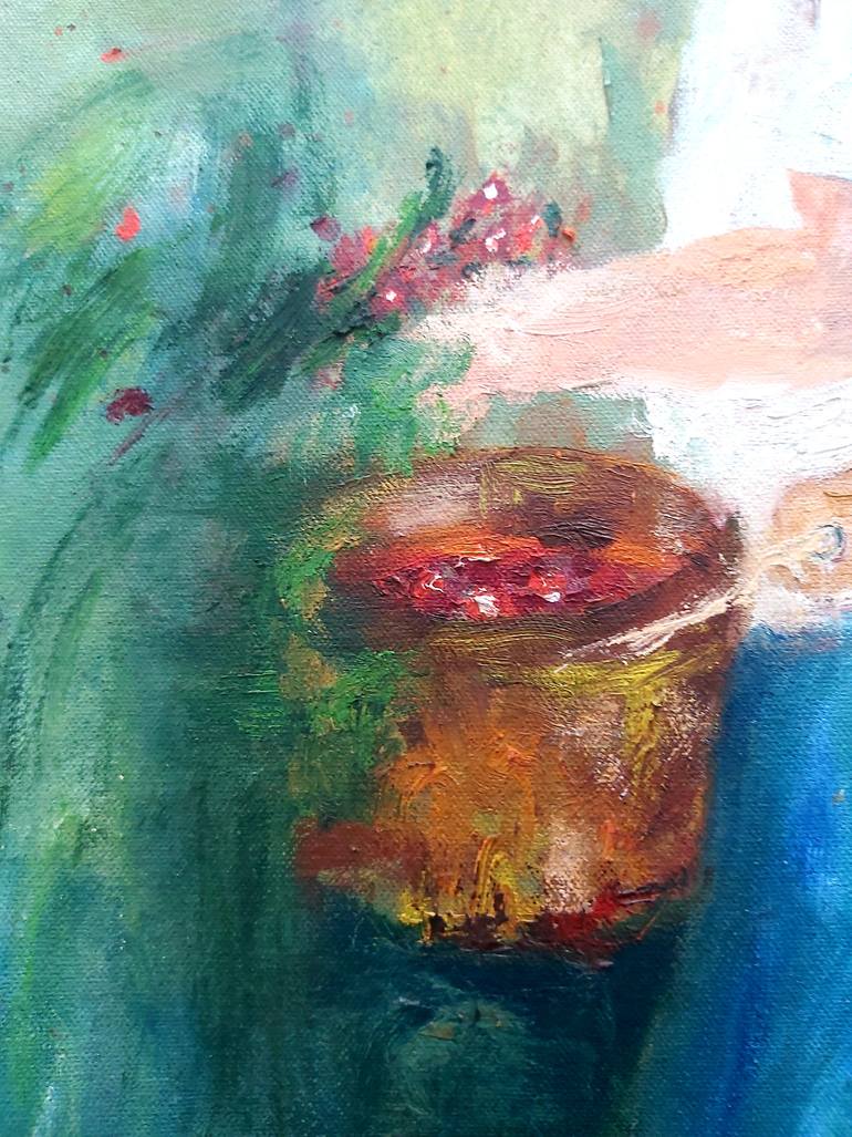 Original Impressionism Rural Life Painting by María Lidia Muñoz