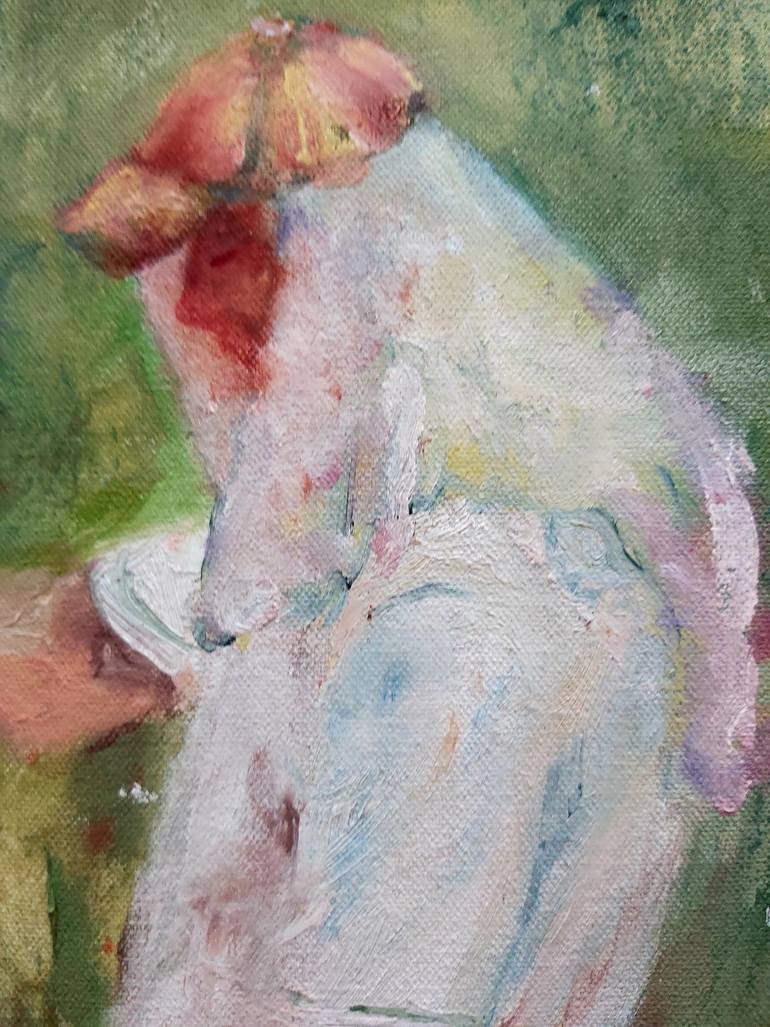 Original Impressionism Rural Life Painting by María Lidia Muñoz