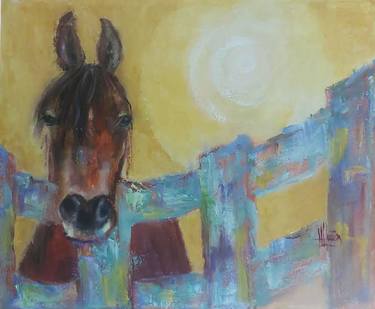 Original Impressionism Horse Paintings by María Lidia Muñoz