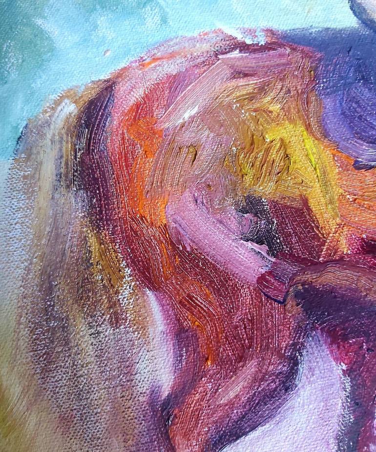 Original Impressionism Horse Painting by María Lidia Muñoz