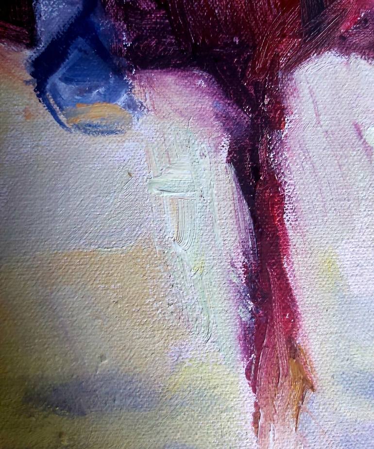 Original Impressionism Horse Painting by María Lidia Muñoz