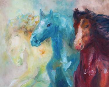 Original Impressionism Horse Paintings by María Lidia Muñoz