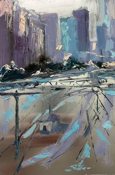 Original Fine Art Architecture Paintings by nataliya gurshman