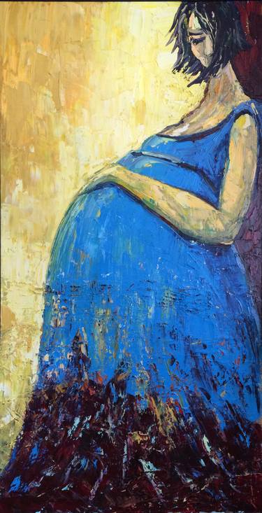 Original Abstract Expressionism Women Paintings by nataliya gurshman