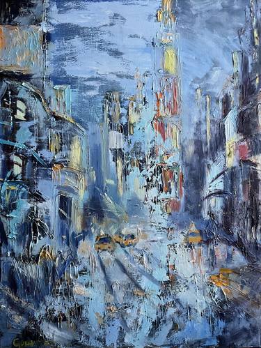 Print of Abstract Architecture Paintings by nataliya gurshman