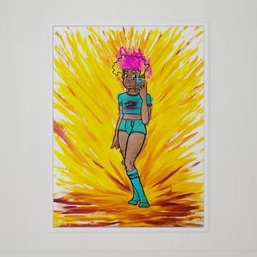 Original Fine Art Comics Painting by Leho De Sosa