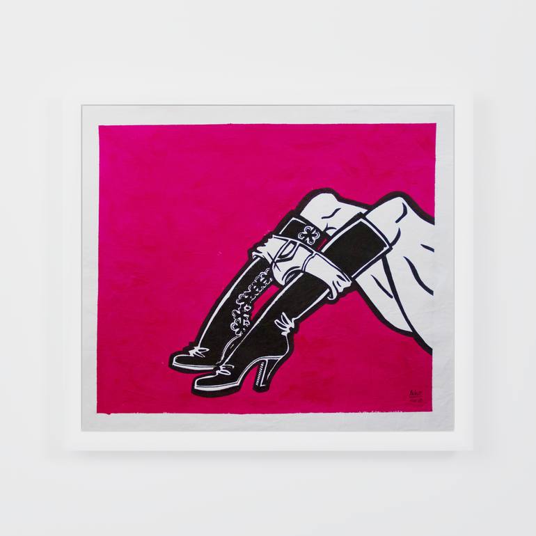 Original Figurative Erotic Painting by Leho De Sosa