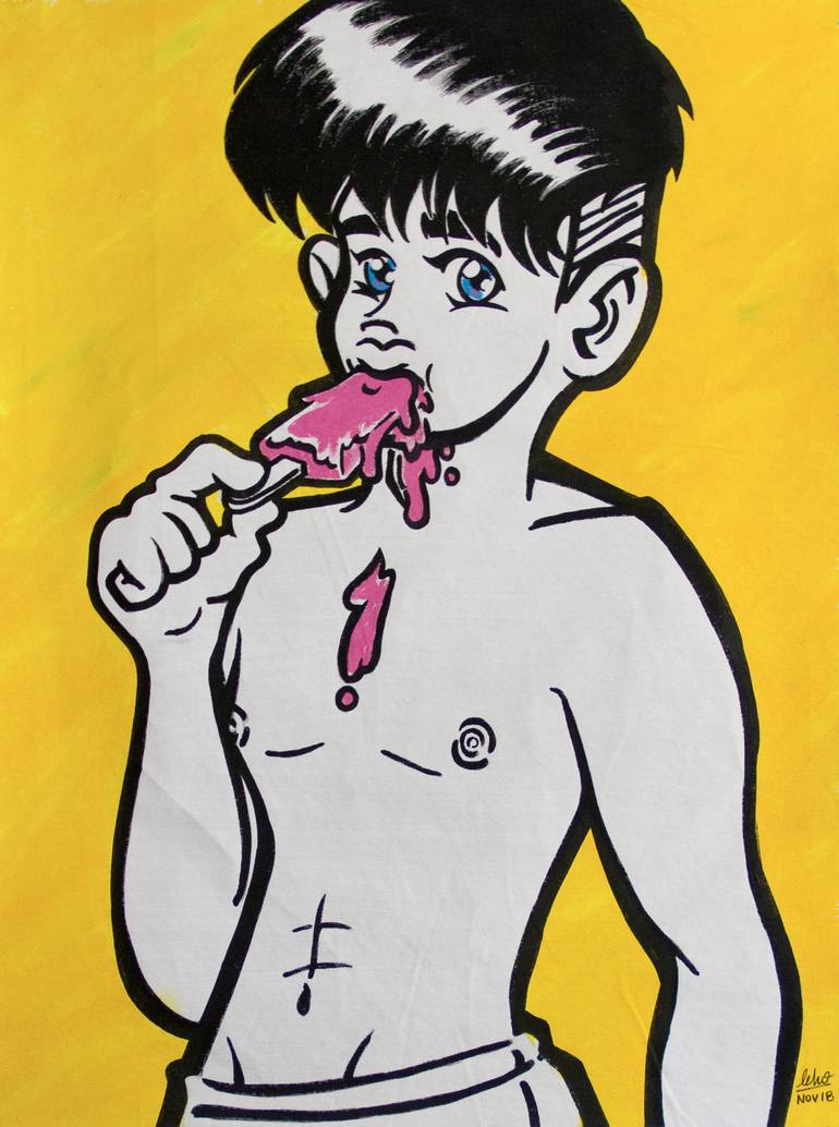 Original Figurative Pop Culture/Celebrity Painting by Leho De Sosa