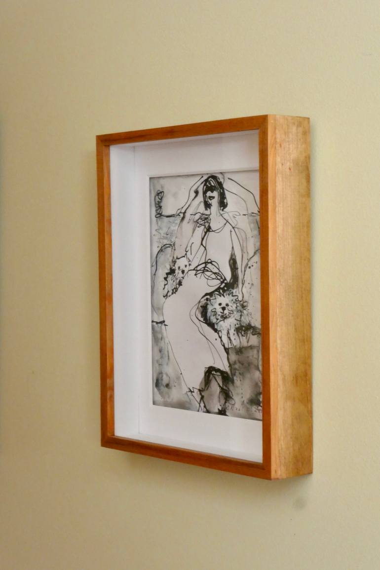 Original Expressionism Women Drawing by Neel Muller
