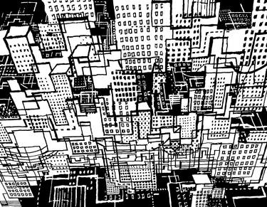 Original Abstract Landscape Printmaking by Andy Mercer