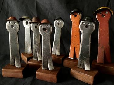 Original Men Sculpture by Kimberly Jespersen