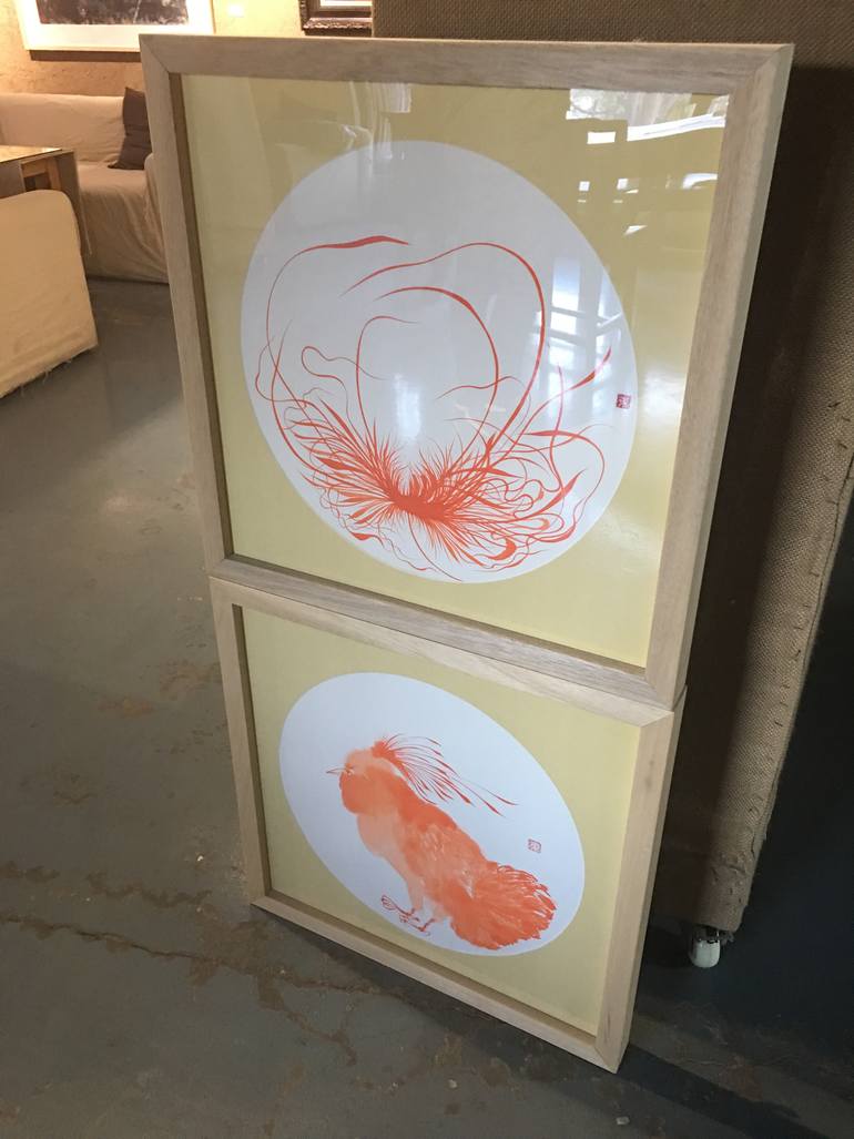 Original Abstract People Drawing by Poon Kanchi