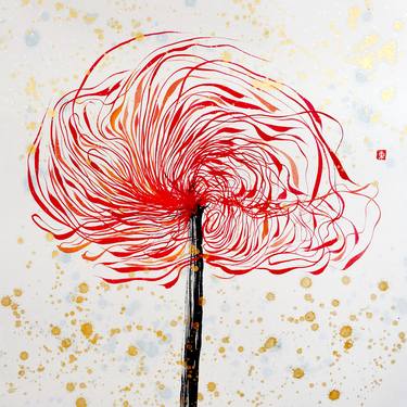 Original Expressionism Floral Paintings by Poon KanChi