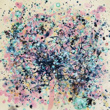 Print of Abstract Expressionism Floral Paintings by Poon KanChi