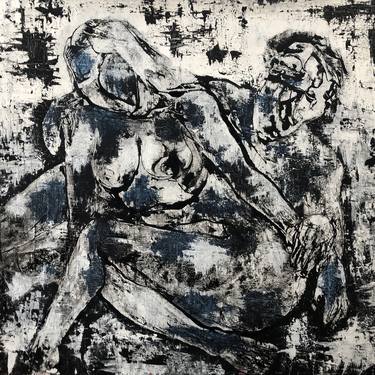 Original Abstract Expressionism Erotic Paintings by Rita Sennik