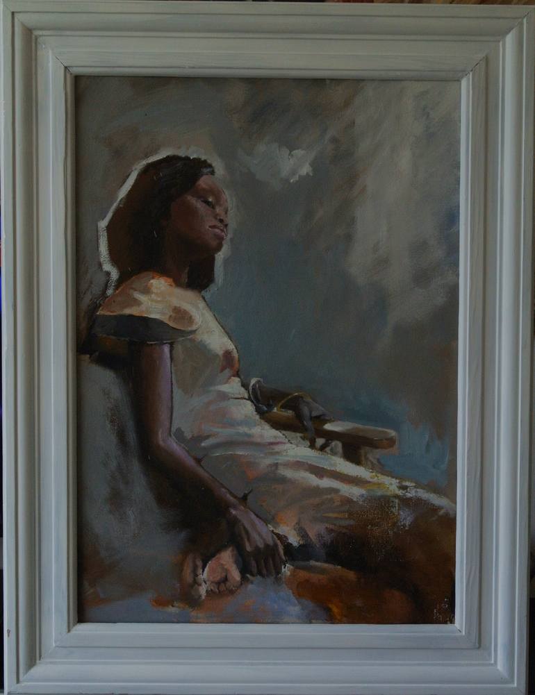 Original Figurative Women Painting by Rene Koch