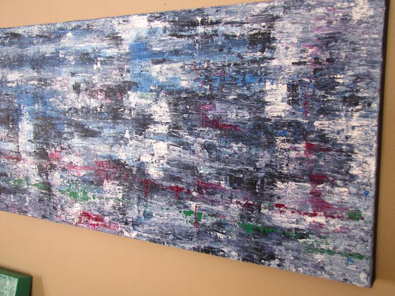 Original Abstract Expressionism Abstract Painting by Damien W Green
