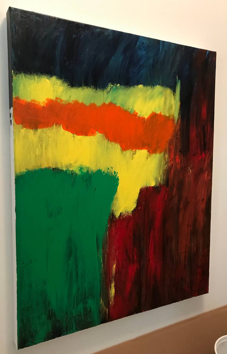 Original Expressionism Abstract Painting by Damien W Green