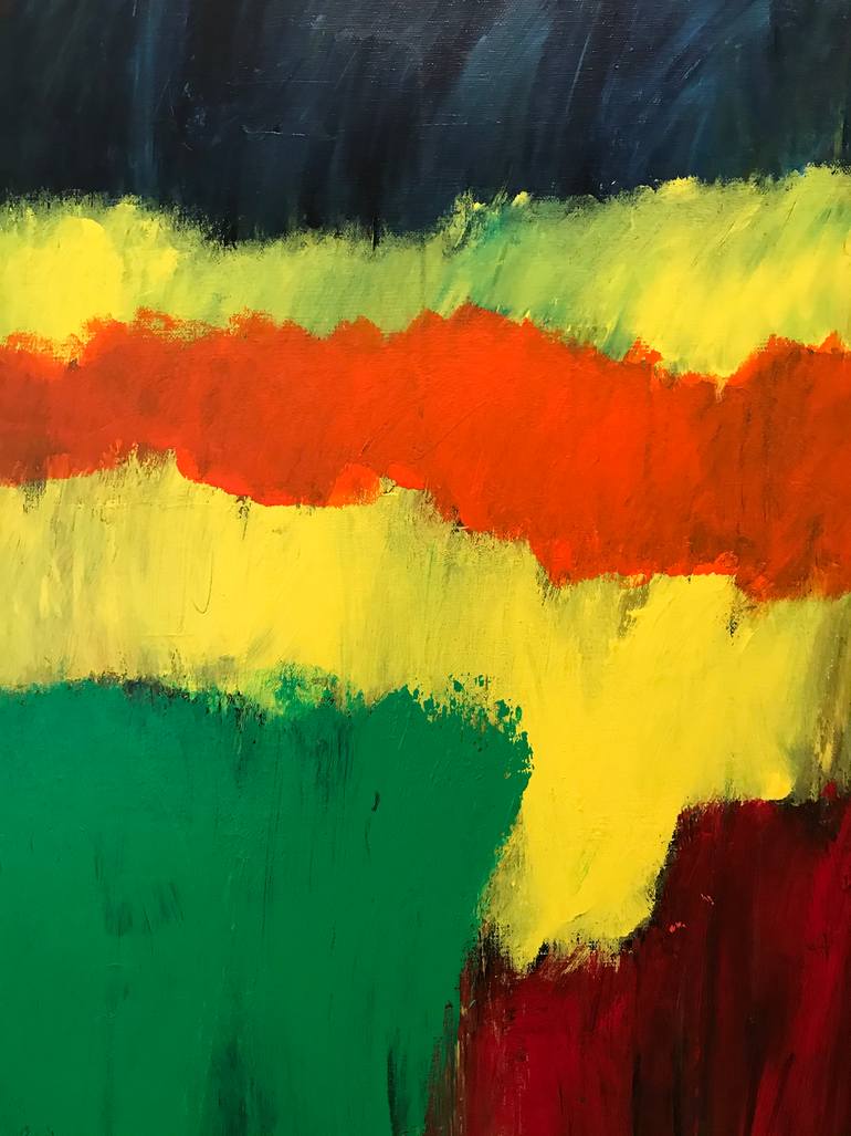 Original Expressionism Abstract Painting by Damien W Green