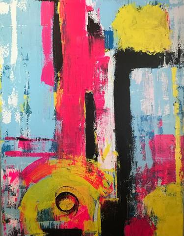 Original Abstract Expressionism Abstract Paintings by Damien W Green