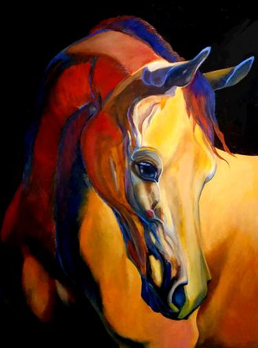 "Sage" Equestrian portrait thumb