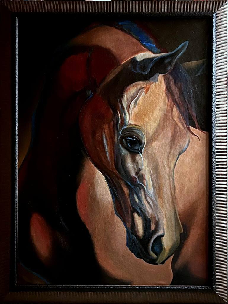 Original Fine Art Animal Painting by Carolyn Van Hosen