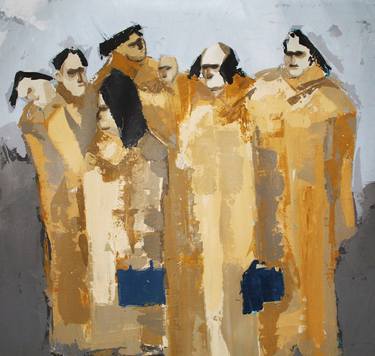 Original People Painting by Merve Acarlı