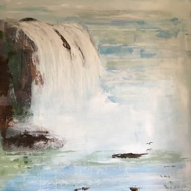 Original Abstract Expressionism Landscape Paintings by Peggy Scholte