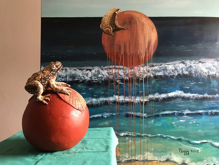 Original Abstract Nature Painting by Peggy Scholte