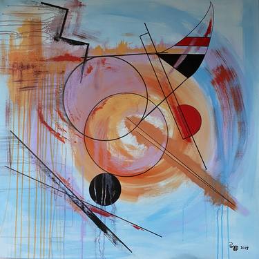 Original Art Deco Abstract Paintings by Peggy Scholte
