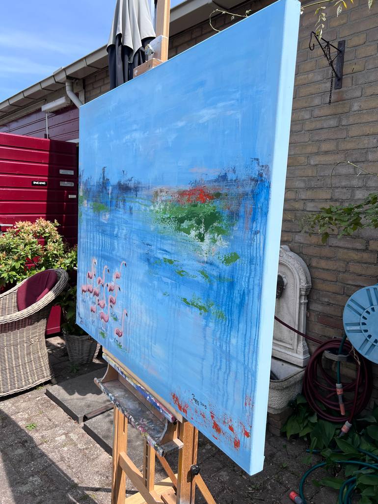 Original Abstract Landscape Painting by Peggy Scholte