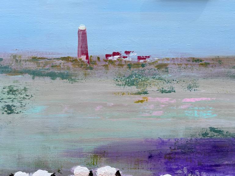 Original Abstract Expressionism Landscape Painting by Peggy Scholte