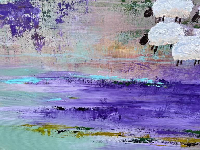 Original Abstract Expressionism Landscape Painting by Peggy Scholte