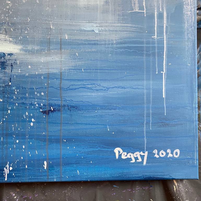 Original Abstract Seascape Painting by Peggy Scholte
