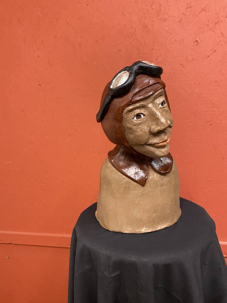 Original Portrait Sculpture by Peggy Scholte