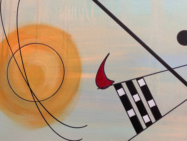 Original Cubism Abstract Painting by Peggy Scholte