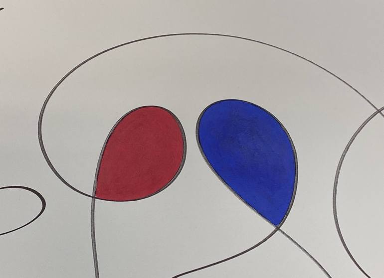 Original Abstract Family Painting by Peggy Scholte