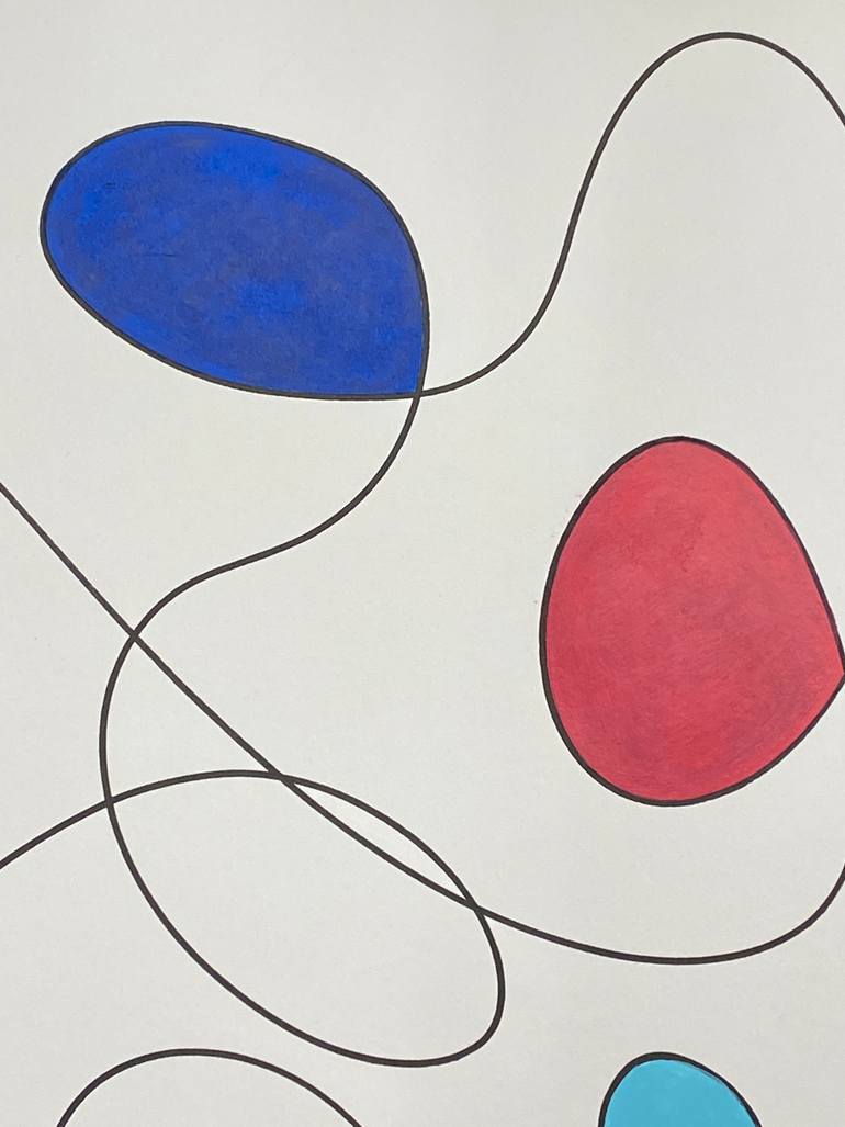Original Abstract Family Painting by Peggy Scholte
