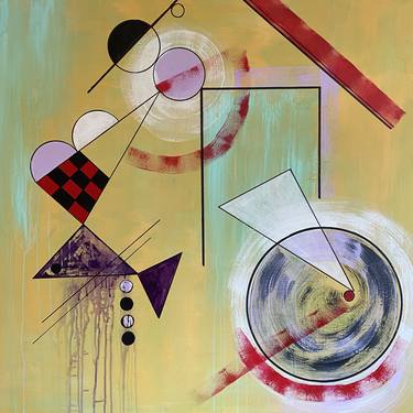 Original Modern Geometric Paintings by Peggy Scholte